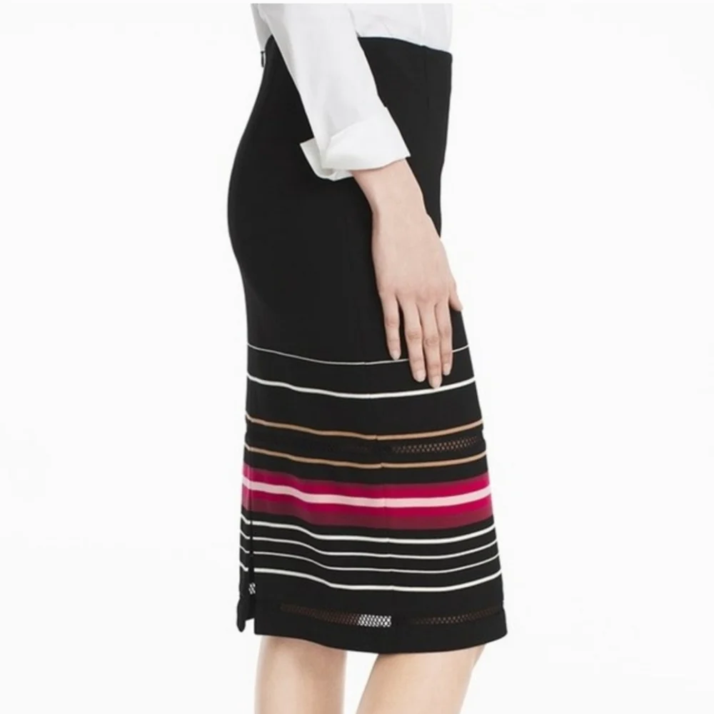 WHBM Striped Pencil Skirt Size 14P